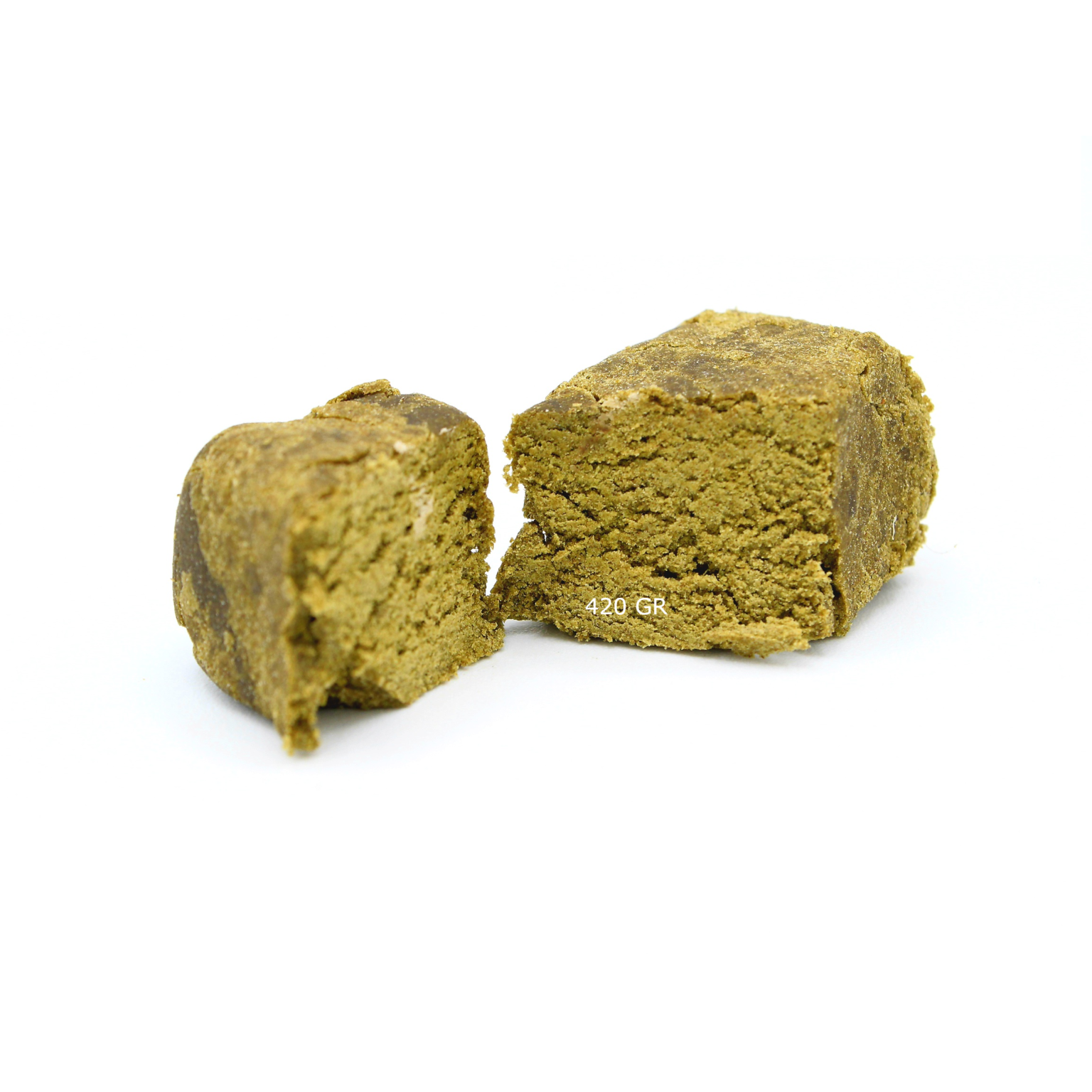 Double Zéro Hash - Pollen CBD à 54.84% - Aspect naturel et poudreux - 420 Green Road